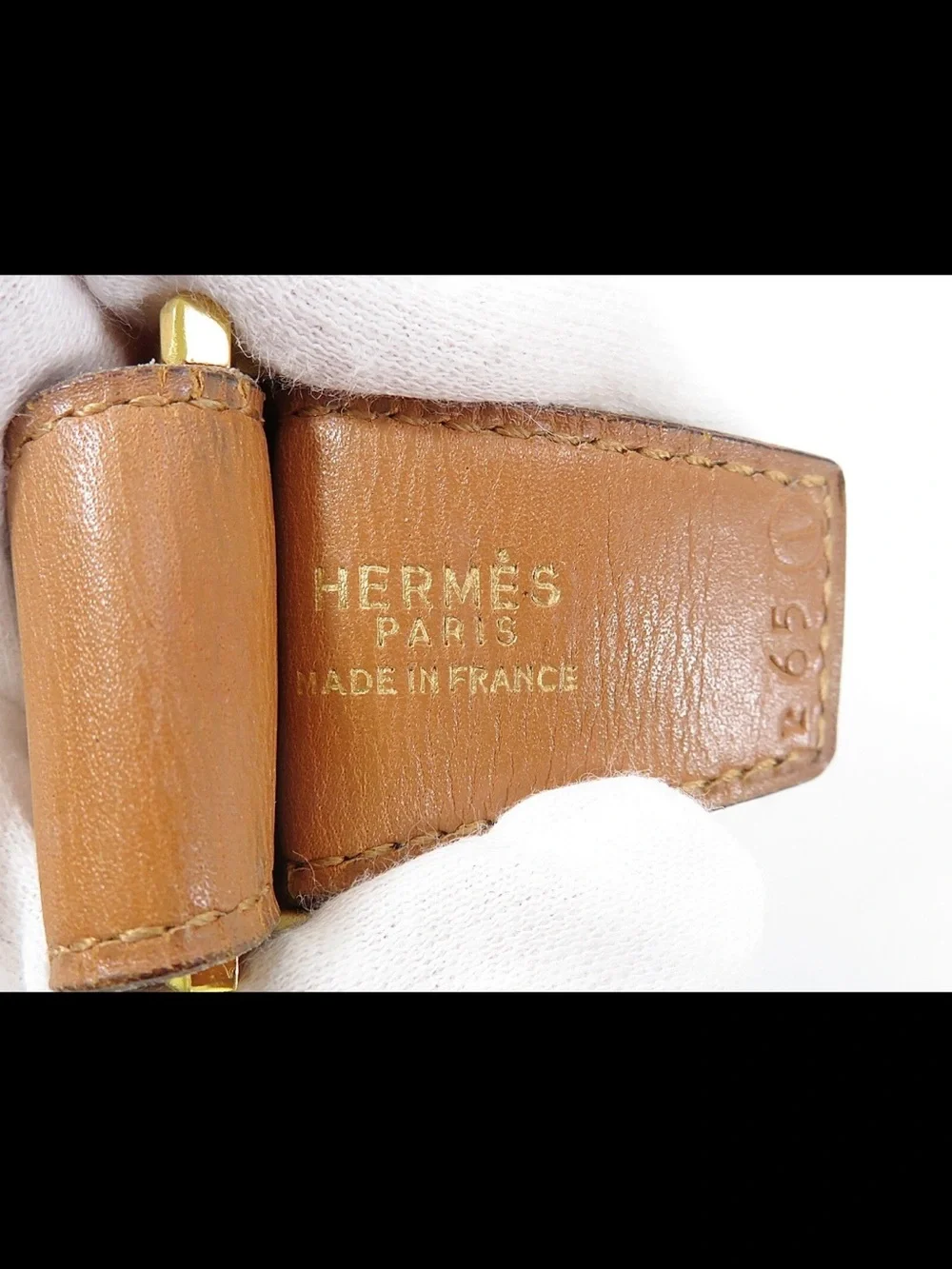 Hermes Brown/ Tan Reversible Belt with Gold H Buckle